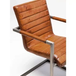 KARE Design Stühle-Freischwinger Riffle Buffalo Brown