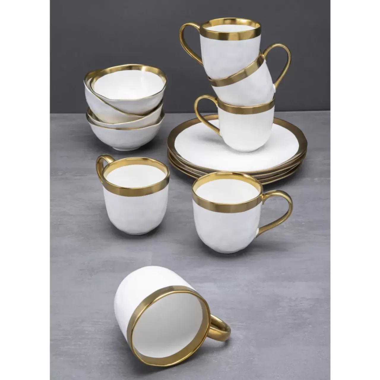 KARE Design Geschirr & Tischaccessoires-Fruhstucksset Bell (12/Tlg.)