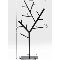 KARE Design Kleinmöbel & Sonstiges-Garderobenstander Technical Tree Schwarz