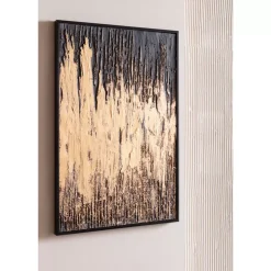 KARE Design Bilder-Gerahmtes Bild Abstract Schwarz 80X120Cm