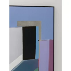 KARE Design Bilder-Gerahmtes Bild Abstract Shapes Lila 113X113Cm