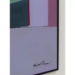 KARE Design Bilder-Gerahmtes Bild Abstract Shapes Lila 113X113Cm