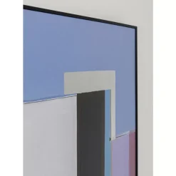 KARE Design Bilder-Gerahmtes Bild Abstract Shapes Lila 113X113Cm