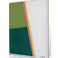 KARE Design Bilder-Gerahmtes Bild Abstract Shapes Khaki 73X103Cm