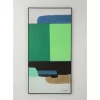 KARE Design Bilder-Gerahmtes Bild Abstract Shapes Grun 73X143Cm