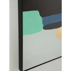 KARE Design Bilder-Gerahmtes Bild Abstract Shapes Grun 73X143Cm