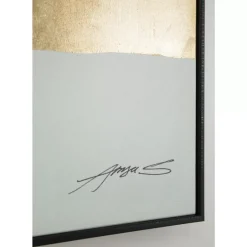 KARE Design Bilder-Gerahmtes Bild Abstract Shapes Grun 73X143Cm