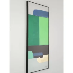 KARE Design Bilder-Gerahmtes Bild Abstract Shapes Grun 73X143Cm