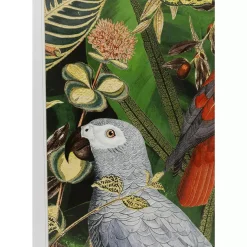 KARE Design Bilder-Gerahmtes Bild Birds In Jungle 80X100Cm