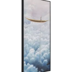 KARE Design Bilder-Gerahmtes Bild Cloud Boat 60X120Cm