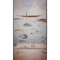 KARE Design Bilder-Gerahmtes Bild Cloud Fisherman Boat 60X120Cm