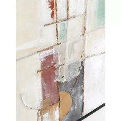 KARE Design Bilder-Gerahmtes Bild Dust Grun 120X120Cm