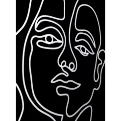 KARE Design Bilder-Gerahmtes Bild Faccia Arte Woman 60X80Cm