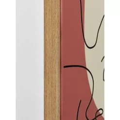 KARE Design Bilder-Gerahmtes Bild Faccia Arte Tri Colore 90X120Cm