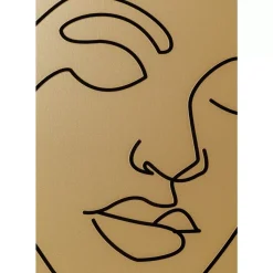 KARE Design Bilder-Gerahmtes Bild Faccia Arte Tri Colore 90X120Cm