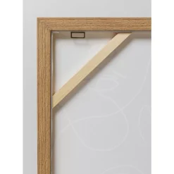 KARE Design Bilder-Gerahmtes Bild Faccia Arte Tri Colore 90X120Cm