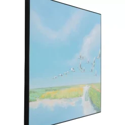 KARE Design Bilder-Gerahmtes Bild Flying Birds 120X120Cm