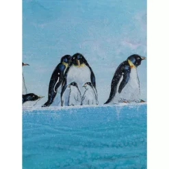 KARE Design Bilder-Gerahmtes Bild Walking Penguins 140X140Cm