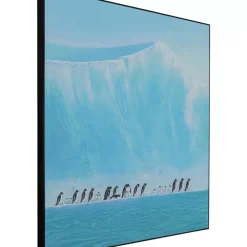 KARE Design Bilder-Gerahmtes Bild Walking Penguins 140X140Cm