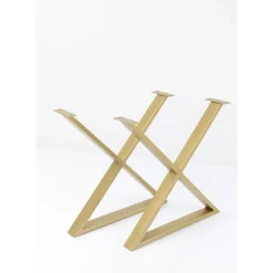 KARE Design Tische-Gestell Tavola Cross Messing (2/Set)