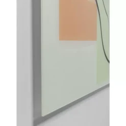 KARE Design Bilder-Glasbild Art Face Pastell 100X100Cm