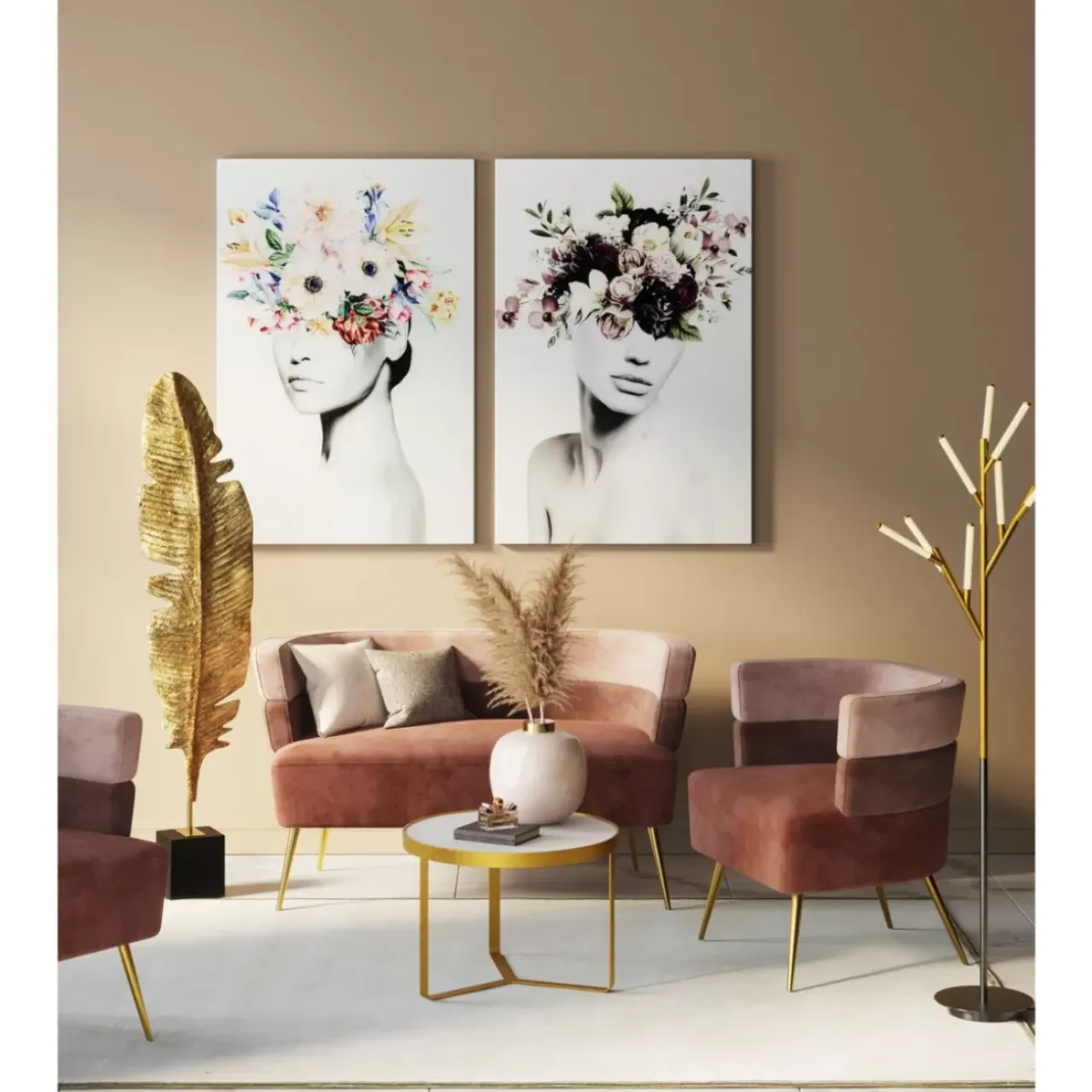 KARE Design Bilder-Glasbild Autumn Hair 80X120Cm