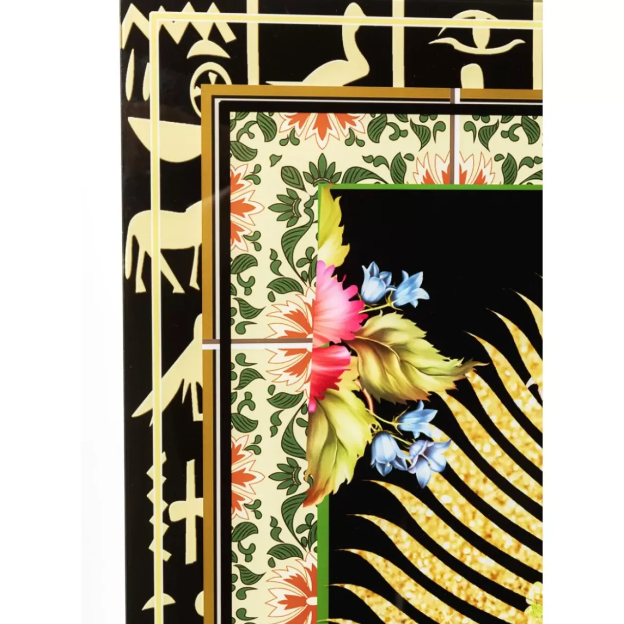 KARE Design Bilder-Glasbild Beetle Flower 100X100Cm