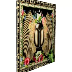 KARE Design Bilder-Glasbild Beetle Flower 100X100Cm