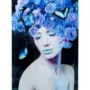 KARE Design Bilder-Glasbild Blue Queen 80X120Cm
