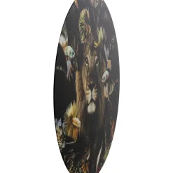 KARE Design Bilder-Glasbild Curious Lion O100Cm