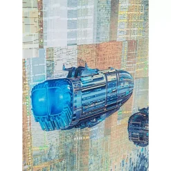 KARE Design Bilder-Glasbild 3D Future City 150X100Cm