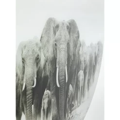 KARE Design Bilder-Glasbild Elephant Walk O120Cm