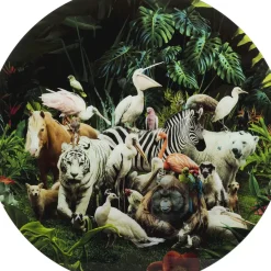 KARE Design Bilder-Glasbild Jungle Animals O120Cm