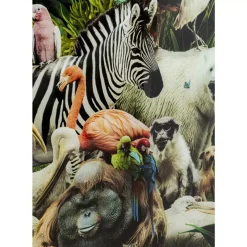KARE Design Bilder-Glasbild Jungle Animals O120Cm
