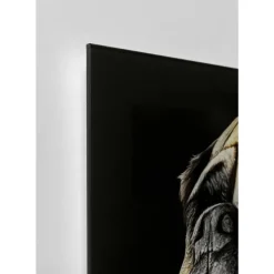 KARE Design Bilder-Glasbild King Pug 40X60Cm