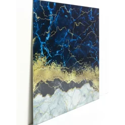 KARE Design Bilder-Glasbild Metallic Ocean 100X100Cm