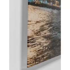 KARE Design Bilder-Glasbild Night Skyline 90X120Cm