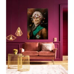 KARE Design Bilder-Glasbild Noble Butterfly 100X150Cm