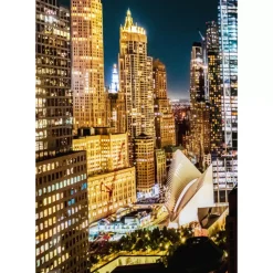 KARE Design Bilder-Glasbild Skyline Night 150X100Cm