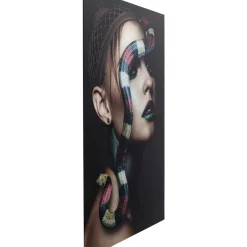 KARE Design Bilder-Glasbild Snake Girl 80X120Cm