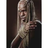 KARE Design Bilder-Glasbild Traditional Beads Man 100X150Cm