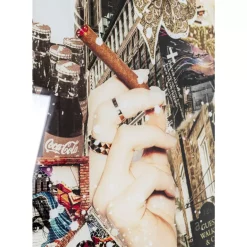 KARE Design Bilder-Glasbild Trendy Shopper 120X150Cm