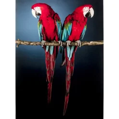 KARE Design Bilder-Glasbild Twin Parrot 80X120Cm