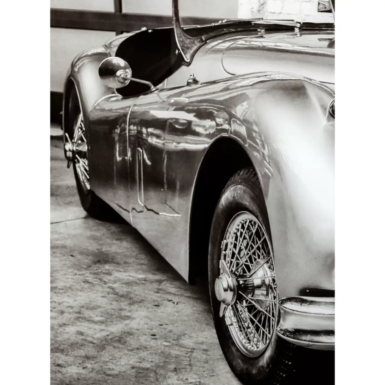 KARE Design Bilder-Glasbild Vintage Cabrio 150X100Cm