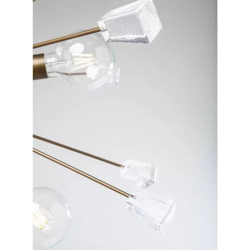 KARE Design Hängeleuchten-Hangeleuchte Crystal Bomb Brass O93Cm