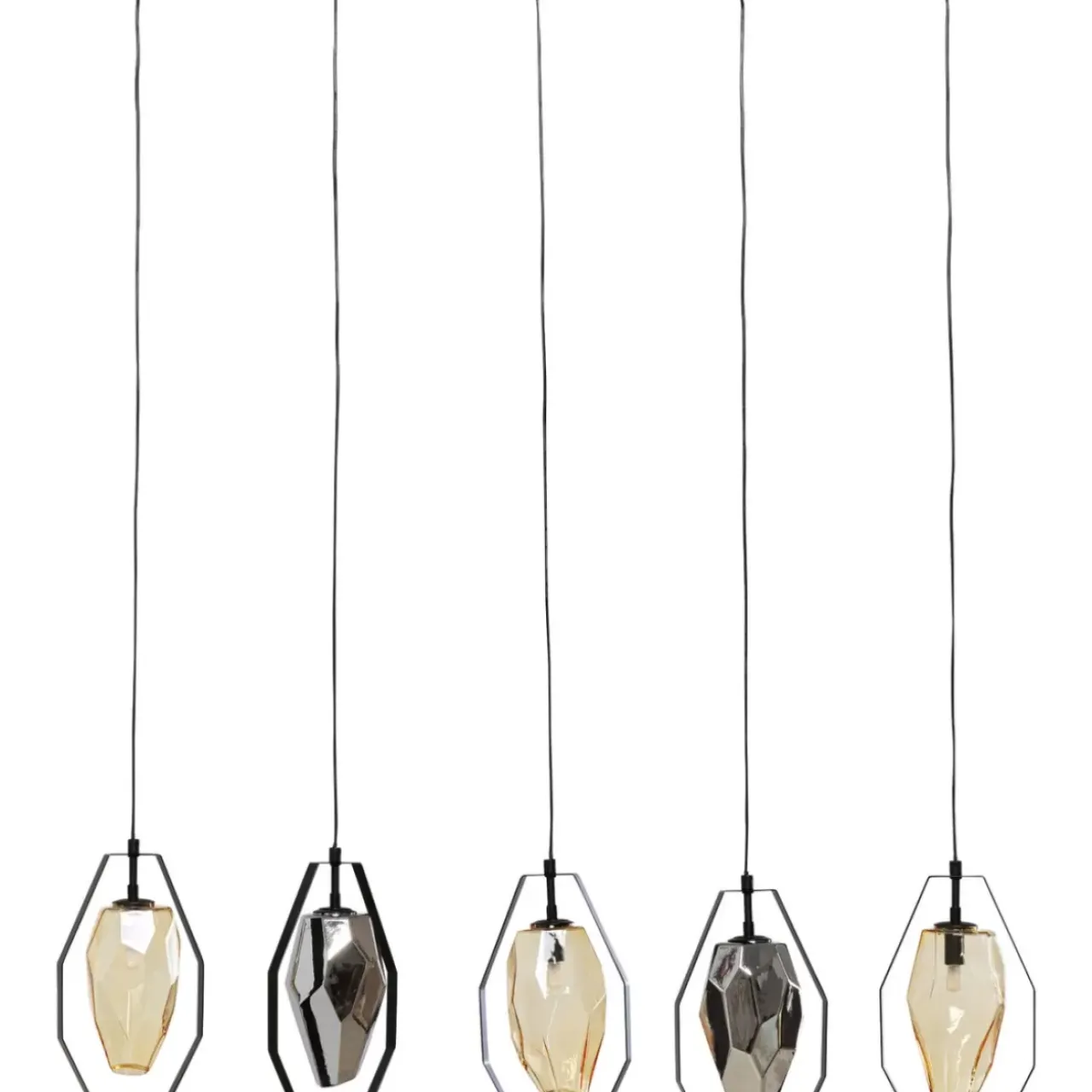 KARE Design Hängeleuchten-Hangeleuchte Diamond Fever Dining Schwarz 110Cm