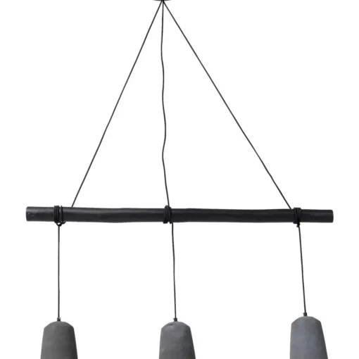 KARE Design Hängeleuchten-Hangeleuchte Dining Concrete Schwarz Tre