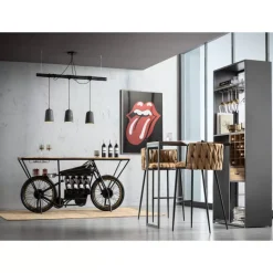 KARE Design Hängeleuchten-Hangeleuchte Dining Concrete Schwarz Tre