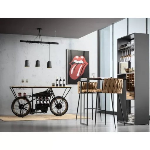 KARE Design Hängeleuchten-Hangeleuchte Dining Concrete Schwarz Tre
