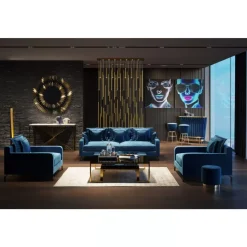 KARE Design Hängeleuchten-Hangeleuchte Living Vegas Deluxe Brass Led